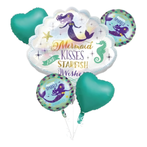 SET GLOBO SIRENA X5 PCS GFELIZ