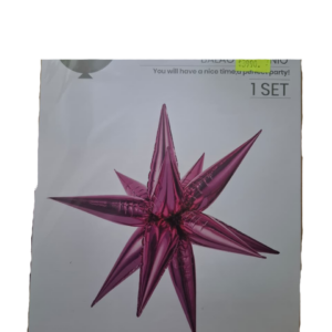Globo foil estrella fucsia (65CM)