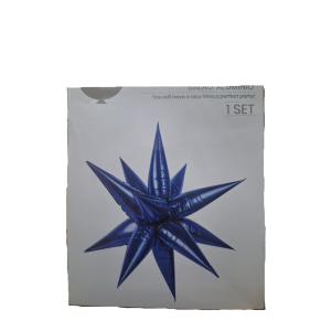 GLOBO FOIL ESTRELLA AZUL 65CM