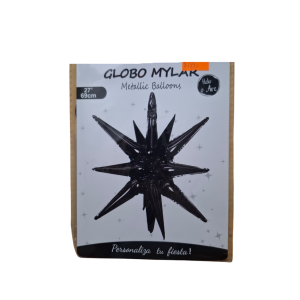 GLOBO FOIL ESTRELLA  NEGRO 69CM  MP