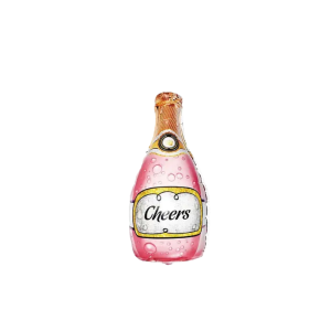 GLOBO FOIL BOTELLA CHEERS ROSADA  MPA