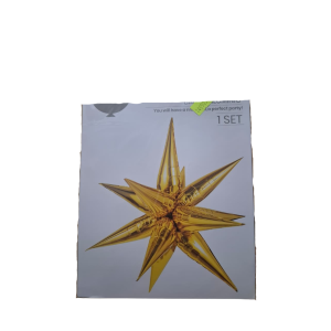 GLOBO FOIL ESTRELLA DORADA 100CM
