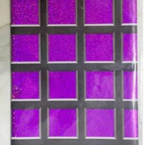 A-Mantel metalizado morado brillos 137x183