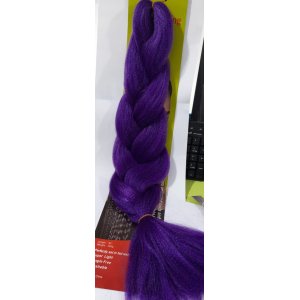 PELUCA TRENZA MORADA