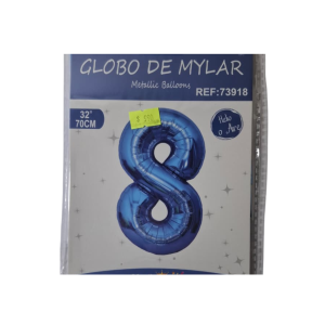 GLOBO FOIL 32 PULG AZUL 8 MP