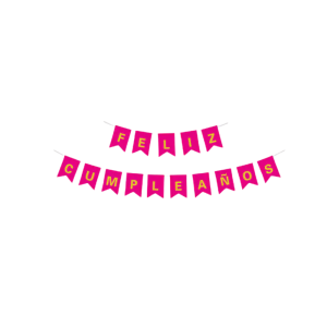 Guirnalda FC fucsia dorado