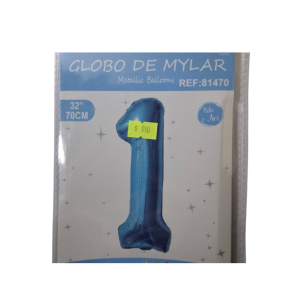 GLOBO FOIL 32 PULG CELESTE 1 MP