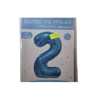 GLOBO FOIL 32 PULG CELESTE 2 MP