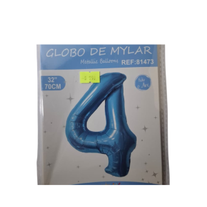 GLOBO FOIL 32 PULG CELESTE 4 MP