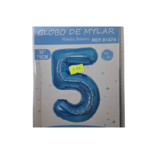 GLOBO FOIL 32 PULG CELESTE 5 MP