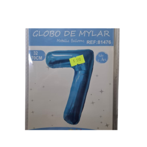 GLOBO FOIL 32 PULG CELESTE 7 MP