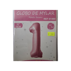 GLOBO FOIL 32 PULG ROSADO 1 MP