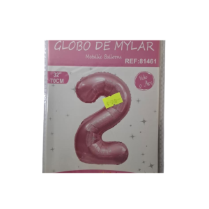 GLOBO FOIL 32 PULG ROSADO 2 MP