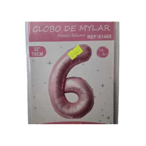 GLOBO FOIL 32 PULG ROSADO 6 MP