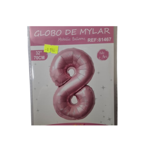 GLOBO FOIL 32 PULG ROSADO 8 MP