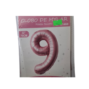 GLOBO FOIL 32 PULG ROSADO 9 MP